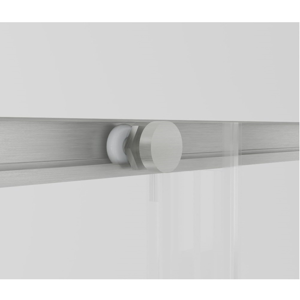 Душевой уголок Vincea Slim-N Никель / Прозрачное — изображение 3