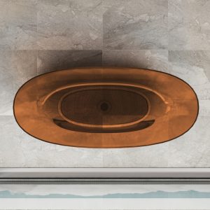Ванна прозрачная Vincea CrystalMood 170х75 Янтарь прозрачный
