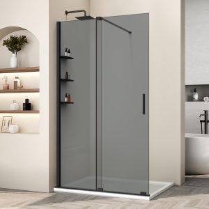 Душевая перегородка Vincea Walk-In 120 Черный / Тонированное
