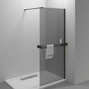 Душевая перегородка Vincea Walk-In Черный / Тонированное